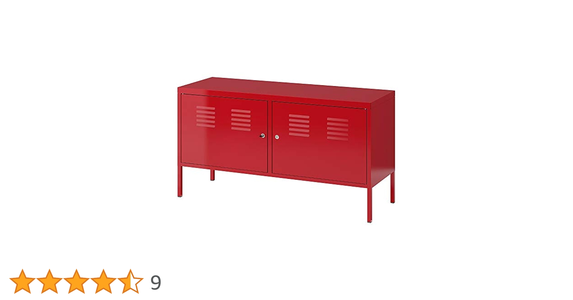 G437\" IKEA PS スチール キャビネット W1200 レッド G437